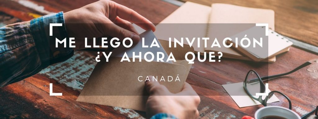 Carta invitación working holiday Canada 