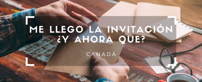 ME LLEGO LA INVITACION AHORA QUE